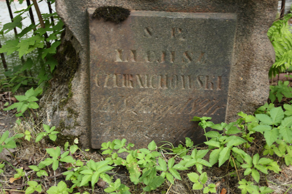 Nagrobek Lucjusza Czernichowskiego, cmentarz na Rossie w Wilnie, stan na 2013 r.