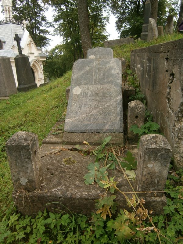 Nagrobek Adama Jankowskiego, cmentarz Na Rossie w Wilnie, stan z 2013