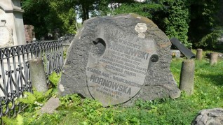 Nagrobek Stanisławy Honarskiej i Wincenta Hornowskiego z cmentarza na Rossie w Wilnie, stan z 2013 r.