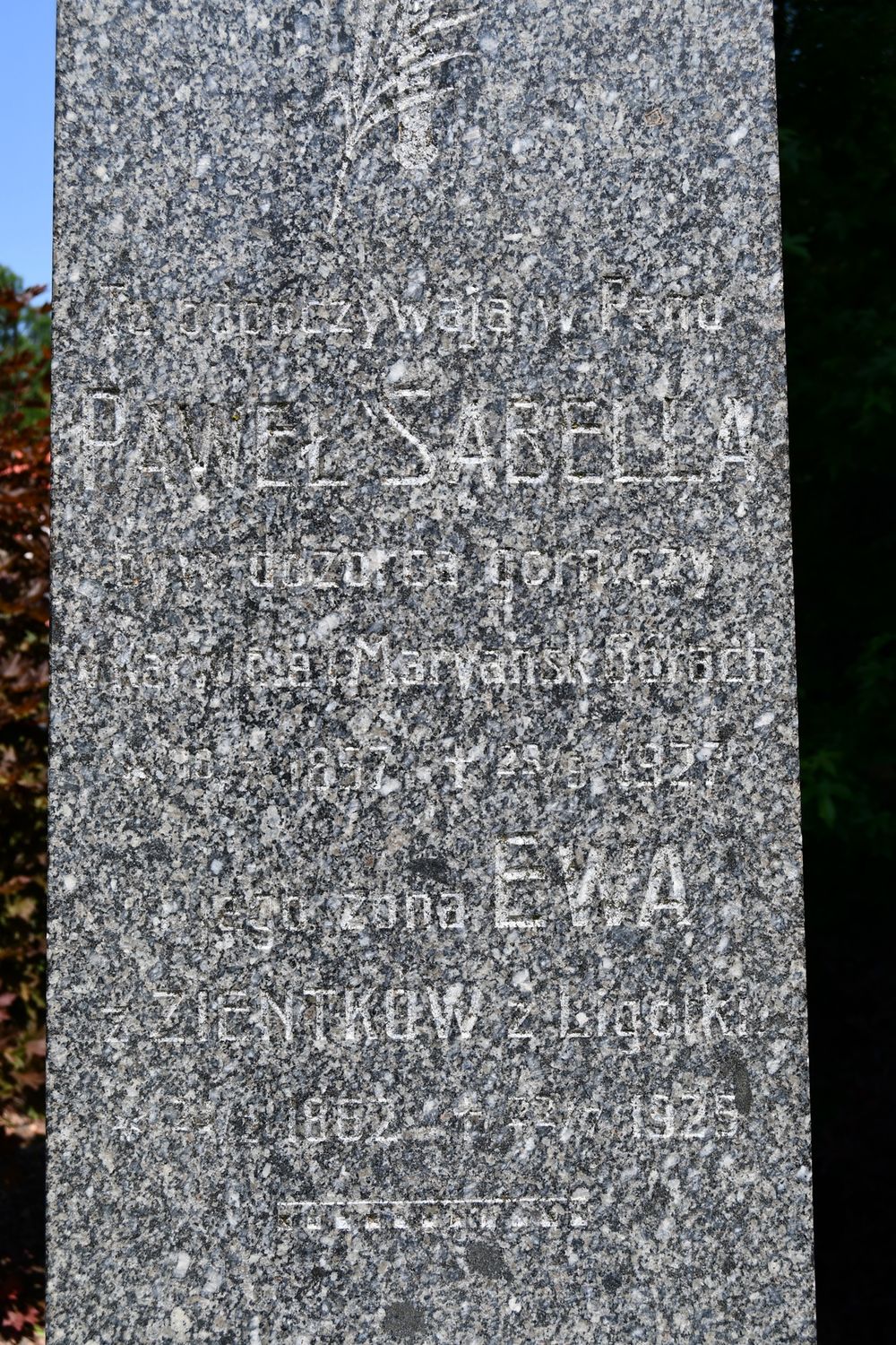 Fotografia przedstawiająca Tombstone of the Sabella family