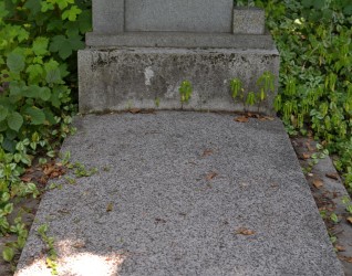 Nagrobek Anny Niemcowej i Jana Niemca z stelą na dwustopniowym cokole. Stela flankowana polerowanymi postumentami, lewy wyższy od prawego. Inskrypcje wyryte na polerowanym licu steli.