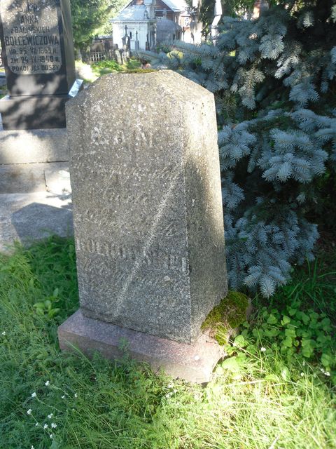 Aniela Kolkowska's tombstone from the Ross Cemetery in Vilnius, as of 2013.