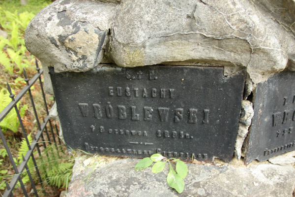 Tombstone of Emilia and Eustachy Wroblewski, Ross cemetery in Vilnius, as of 2013.