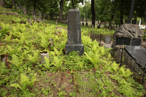 Tombstone of Michael, Izabella and Anastasia Rukovich, Ross Cemetery in Vilnius, as of 2013.
