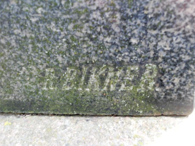 Fragment of Jan Kurczewski's tombstone from the Ross Cemetery in Vilnius, as of 2013.