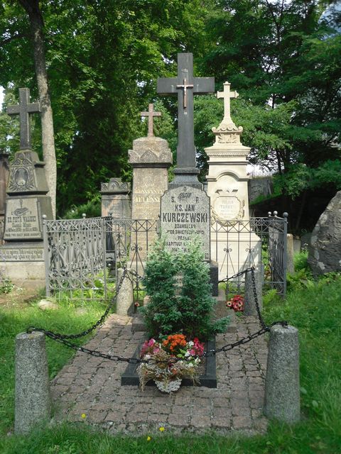 Jan Kurczewski's tombstone from the Ross Cemetery in Vilnius, as of 2013.