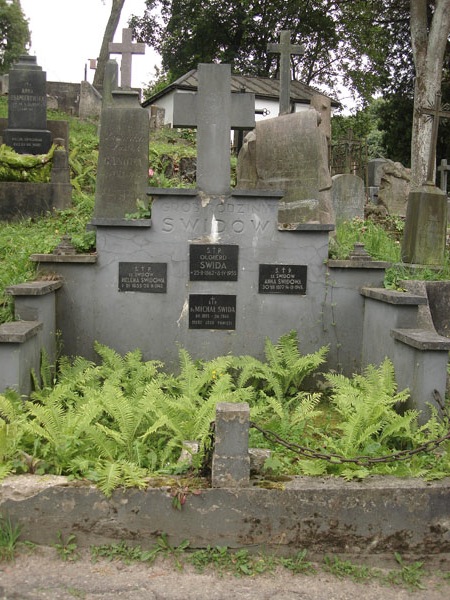 Tomb of the Świd family, Na Rossie cemetery in Vilnius, as of 2013