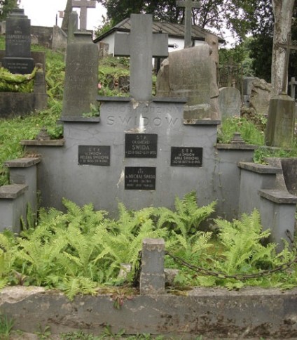 Grobowiec rodziny Świdów, cmentarz Na Rossie w Wilnie, stan z 2013