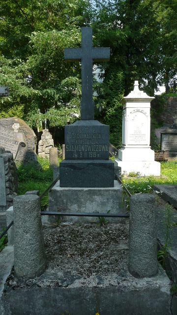 Tombstone of Konstancja Salmonowicz from the Ross Cemetery in Vilnius, as of 2013.