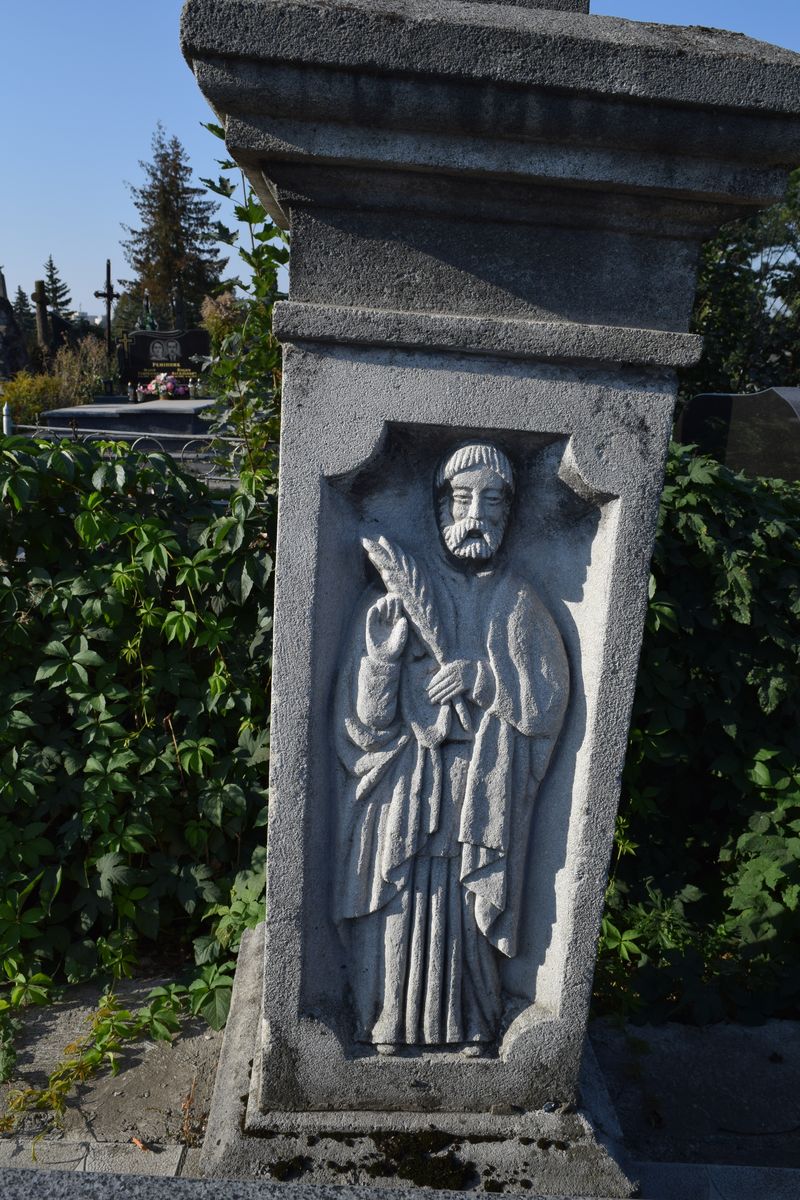 Nagrobek Tekli i Marcina Chilińskich, cmentarz w Tarnopolu, stan z 2016