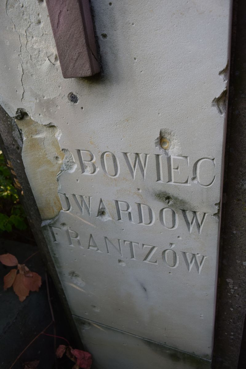 Grobowiec rodziny Dwardów i Franzów, cmentarz w Tarnopolu, stan z 2016