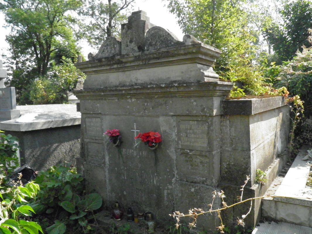 Tomb of the Kolinek family and Helena Sarovskaya, Ternopil cemetery, as of 2016.