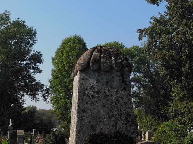 Fragment of N.N.'s tombstone, Ternopil cemetery, state of 2016