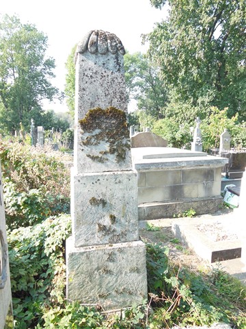 Fragment of N.N.'s tombstone, Ternopil cemetery, state of 2016