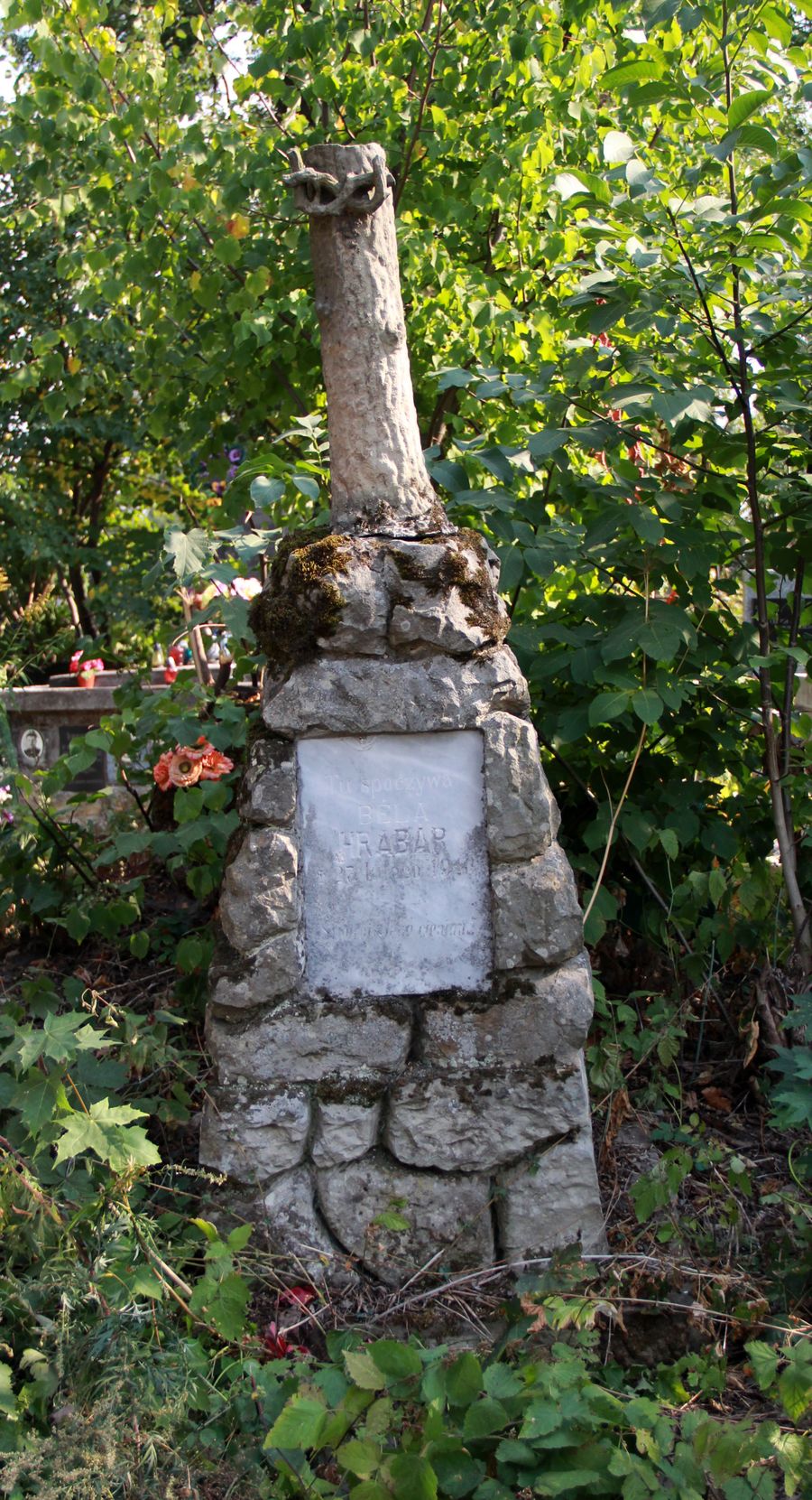 Tombstone of Béla Hrabár, Ternopil cemetery, as of 2016