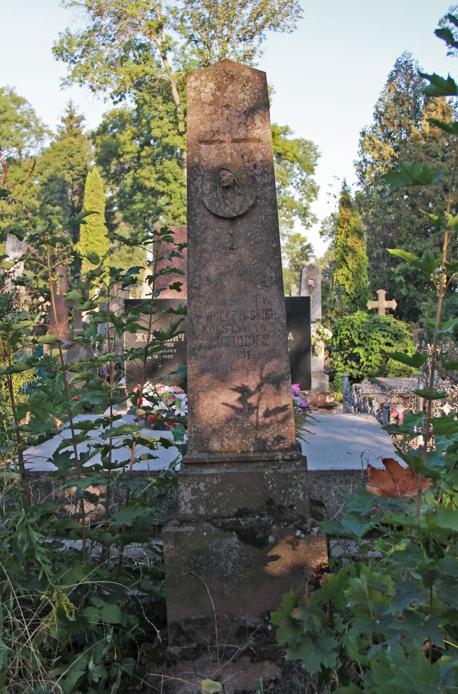 Nagrobek Konstancji Cichockiej, cmentarz w Tarnopolu, stan z 2016