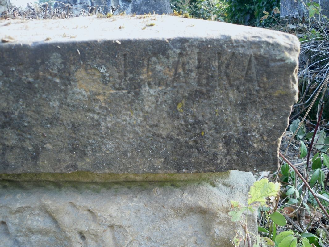 Fragment grobowca Antoniego Reinwartha, cmentarz w Tarnopolu, stan z 2016 r.