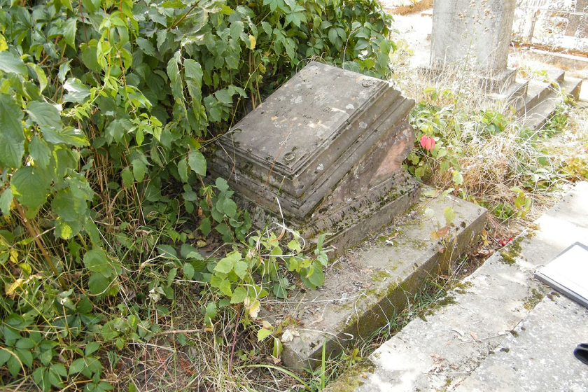 Tombstone of Edward Bilinski, Ternopil cemetery, state of 2016