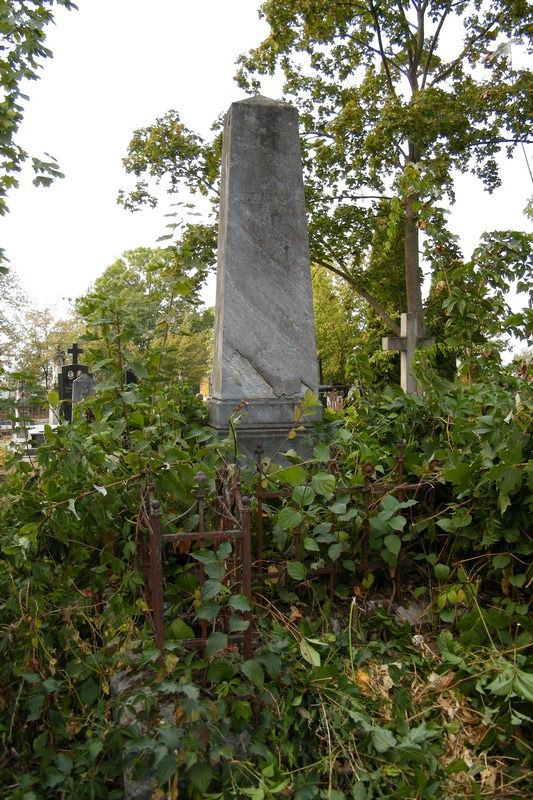 Nagrobek Julii Szczucińskiej, cmentarz w Tarnopolu, stan z 2016