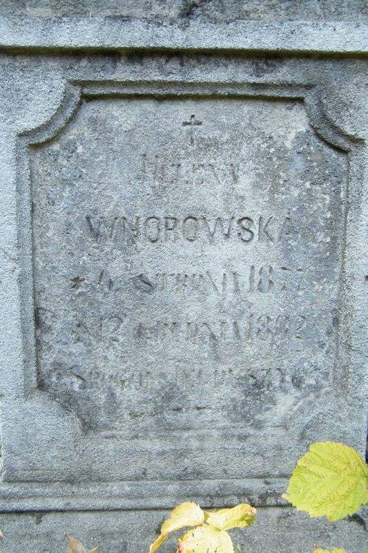 Nagrobek Heleny Wnorowskiej, cmentarz w Tarnopolu, stan z 2016