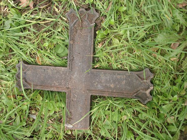 Detail of Wilhelm Chotkowski's tombstone, Na Rossie cemetery in Vilnius, as of 2013