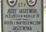 Fotografia przedstawiająca Tombstone of Józefa Jaszewska, Józef Jaszewski and Piotr Jarmułowicz