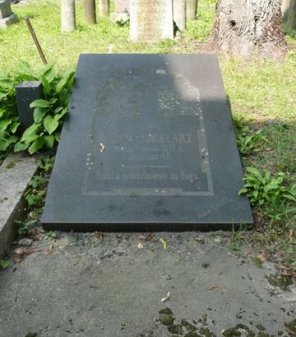 Nagrobek Adama Chmielarza z cmentarza na Rossie w Wilnie, stan z 2013 r.