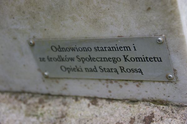 Detal nagrobka Anny Sieliwacz, cmentarz Na Rossie w Wilnie, stan z 2013