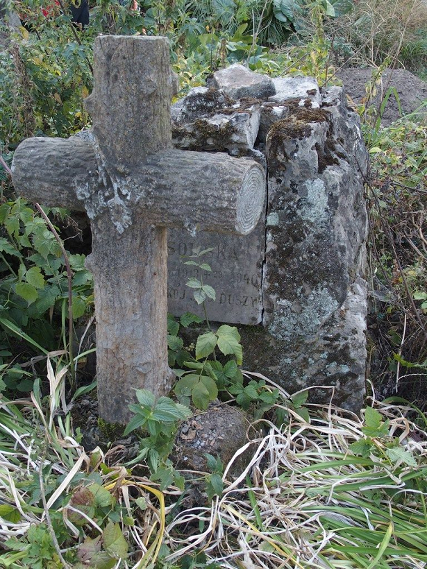 Tombstone of Jadwiga Solska, Ternopil cemetery, state of 2016