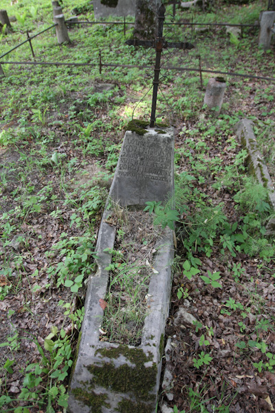 Tombstone of Wincenty Kozeniowski, Ross cemetery in Vilnius, as of 2013.