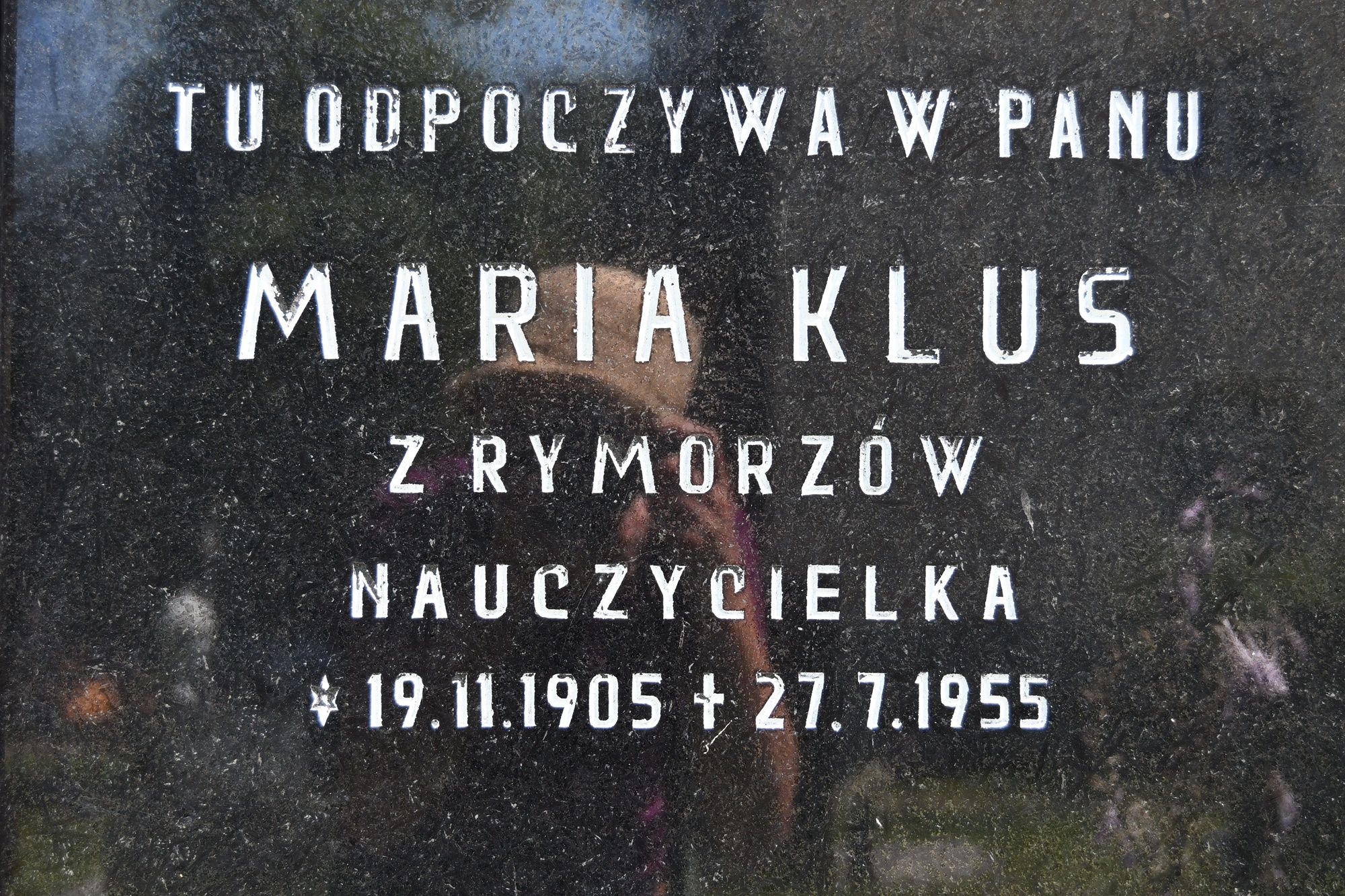 Fotografia przedstawiająca Gravestone of Maria Klus