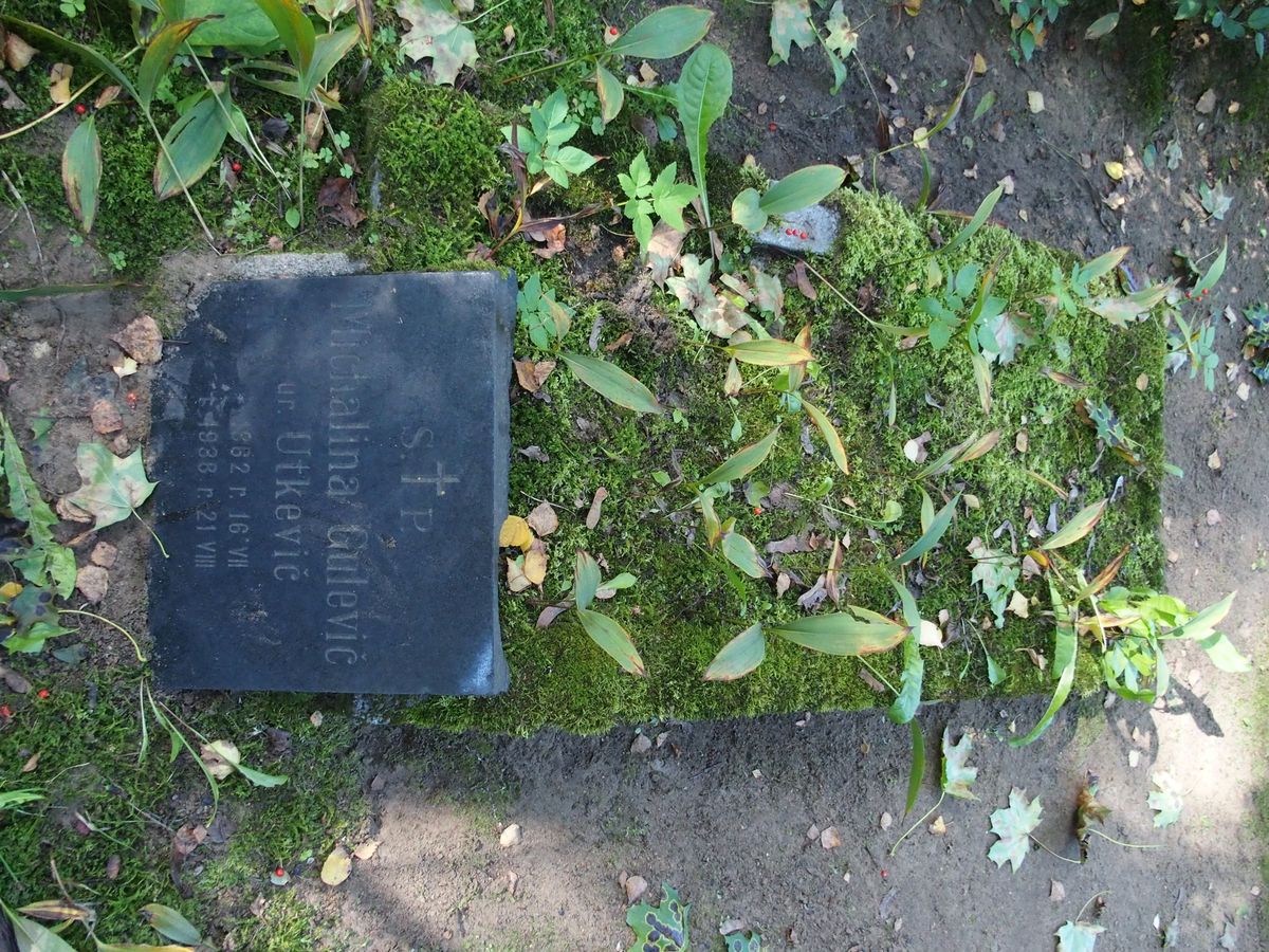 Tombstone of Michalina Gulevič, St Michael's cemetery in Riga, as of 2021.