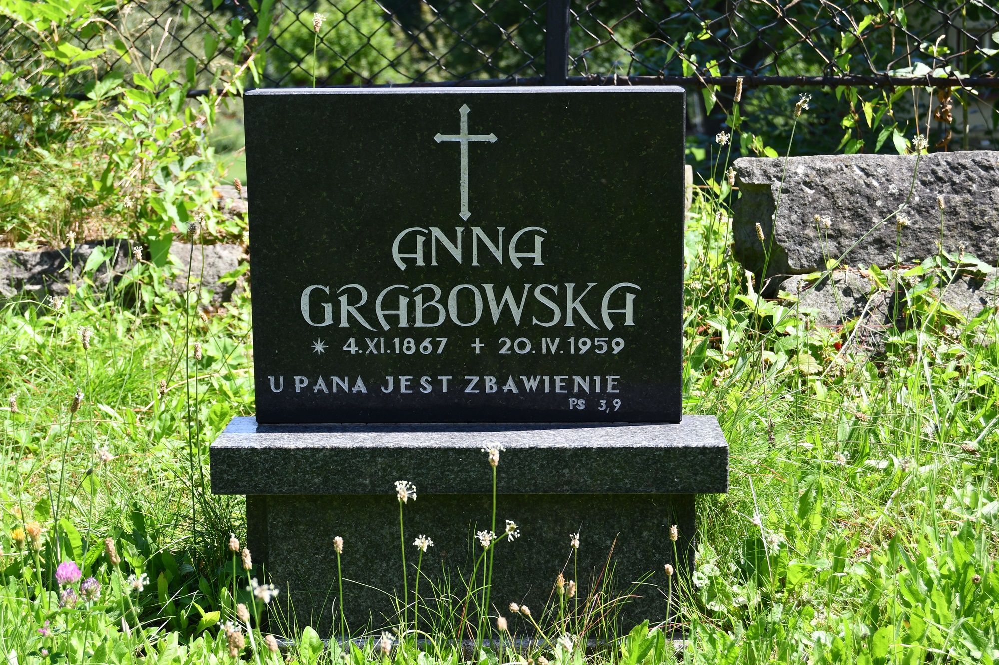 Fotografia przedstawiająca Tombstone of Anna Grabowska