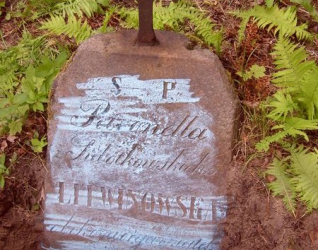 Nagrobek Petroneli Litwinowskiej, cmentarz na Rossie w Wilnie, stan na 2014 r.