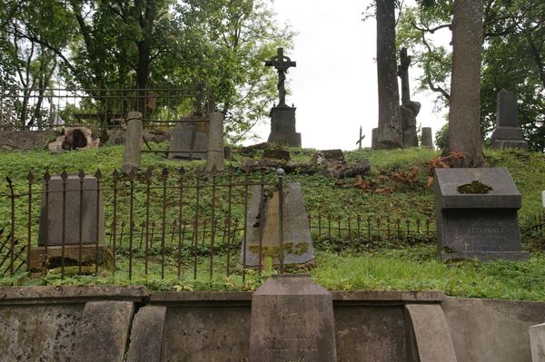Tombstone of Napoleon Kaczynski, Na Rossie cemetery in Vilnius, as of 2013