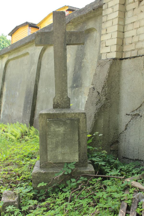 Nagrobek Dominika Jamontowicza, cmentarz Na Rossie w Wilnie, stan z 2013 roku