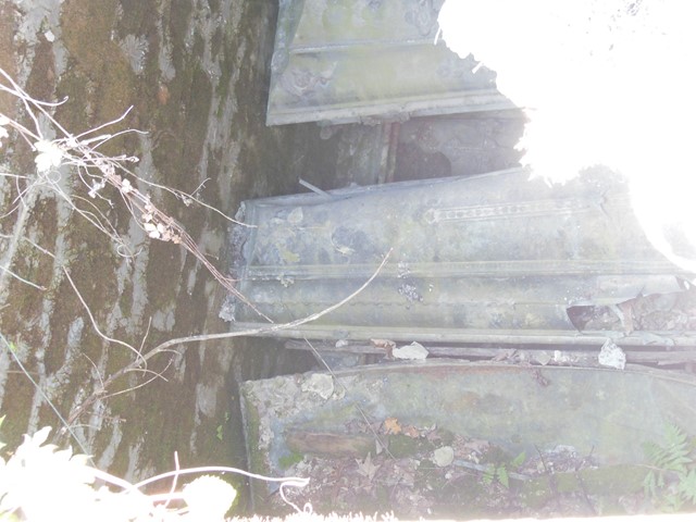 Fragment of the tomb of Aniela and Basil Leszczynski, Ternopil cemetery, as of 2016