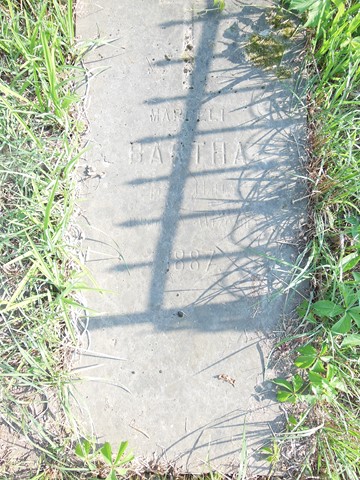 Gravestone of Marcela Barth from the cemeteries of the former Ternopil district, as of 2016.