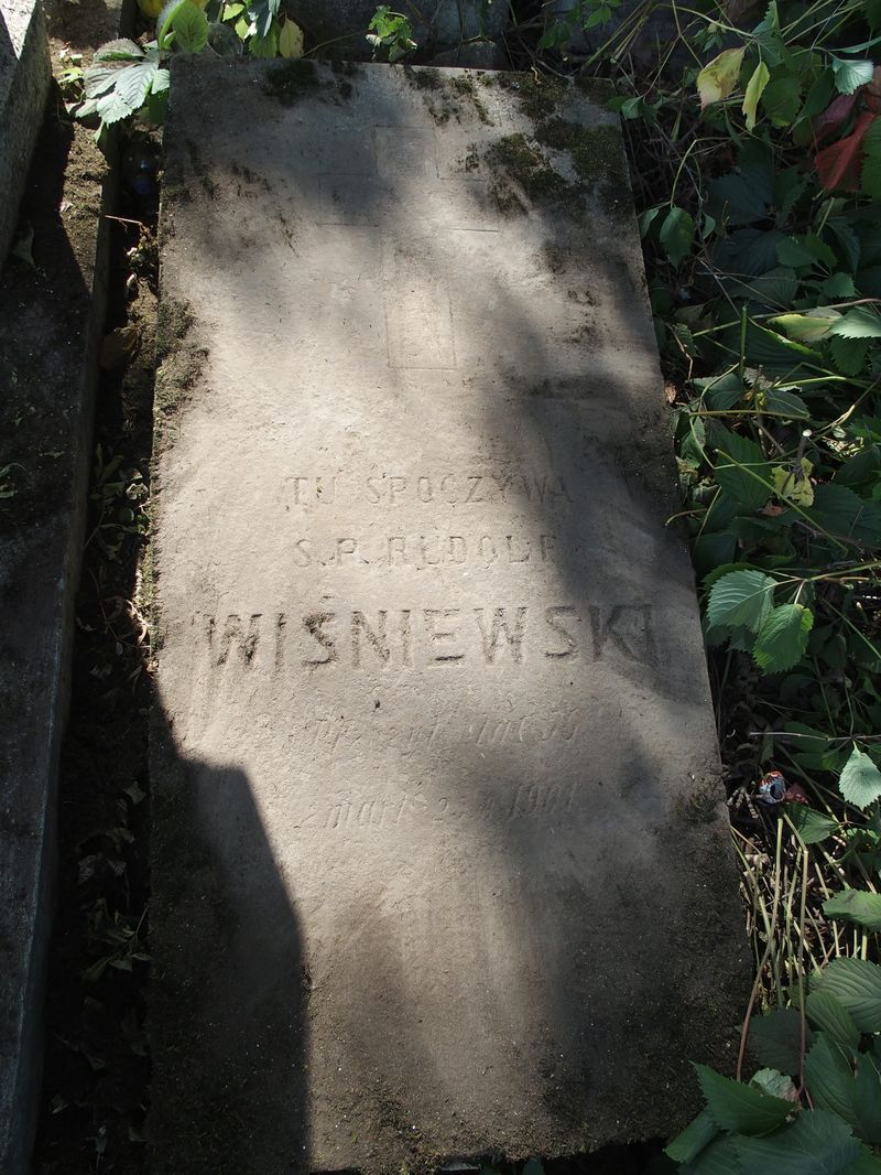 Tombstone of Rudolf Wisniewski, Ternopil cemetery, as of 2016.