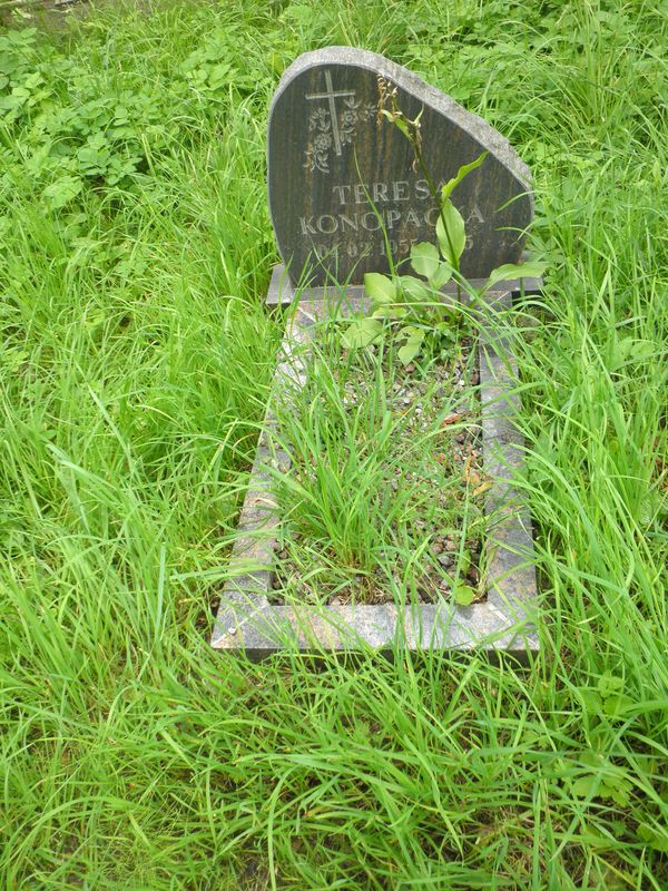 Tombstone of Teresa Konopacka, Ross cemetery in Vilnius, as of 2013.