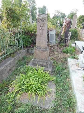 The gravestone of Christopher Winkler from the cemeteries of the former Ternopil district, as of 2016.