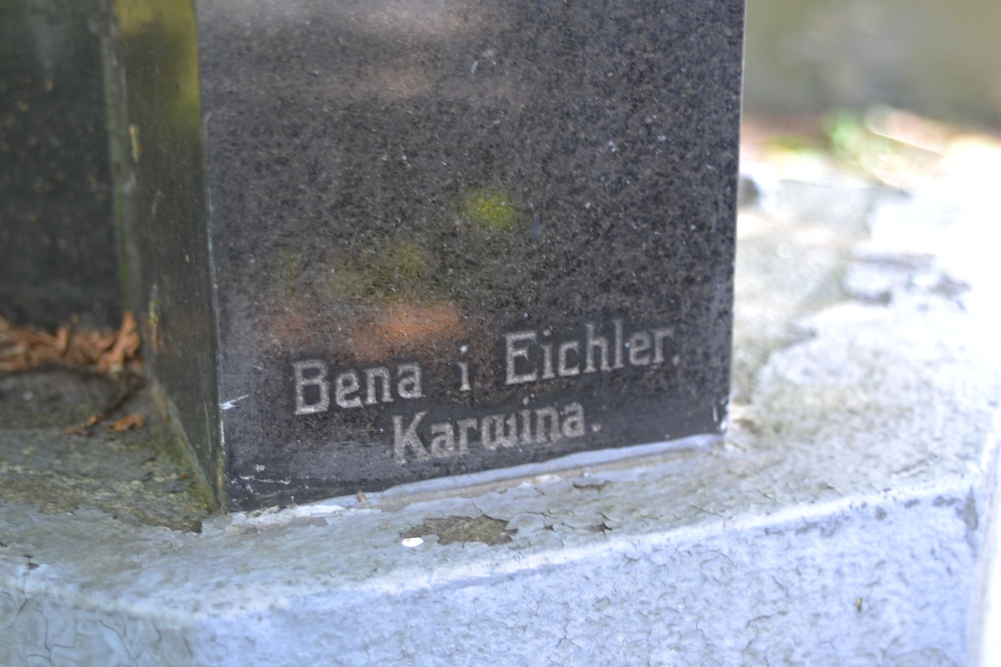 Tombstone of the Halfarová and Stecová families, Karviná Doly cemetery