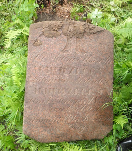 Nagrobek Antoniny, Urszuli i Antoniego Wawrzeckich, cmentarz na Rossie w Wilnie, stan na 2013 r.