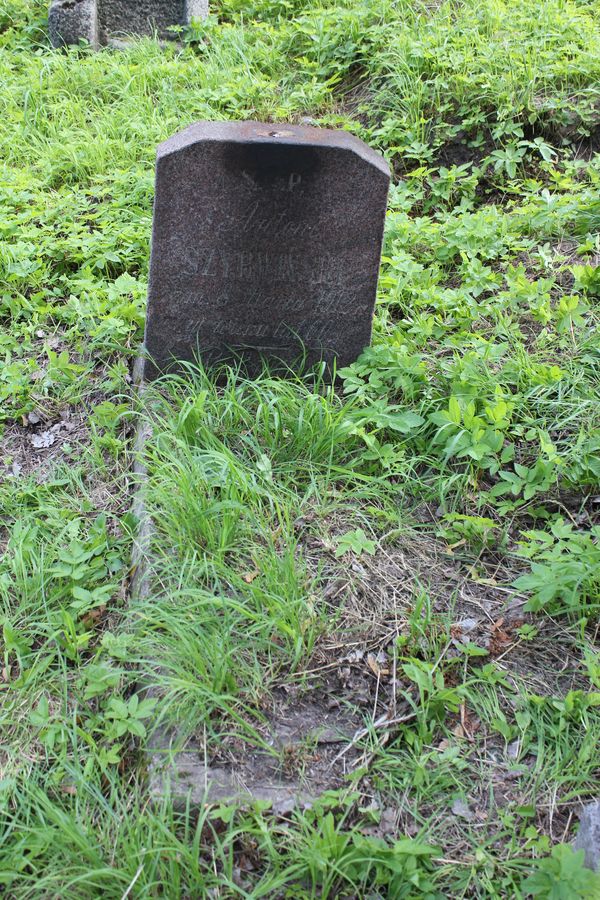Tombstone of Antoni Szyrwiński, Na Rossie cemetery in Vilnius, as of 2013