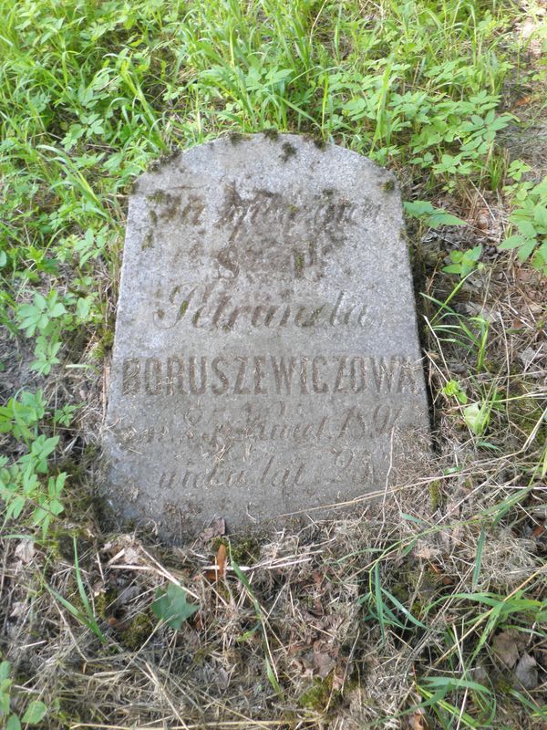 Tombstone of Petronela Boruszewicz, Ross cemetery in Vilnius, as of 2013.