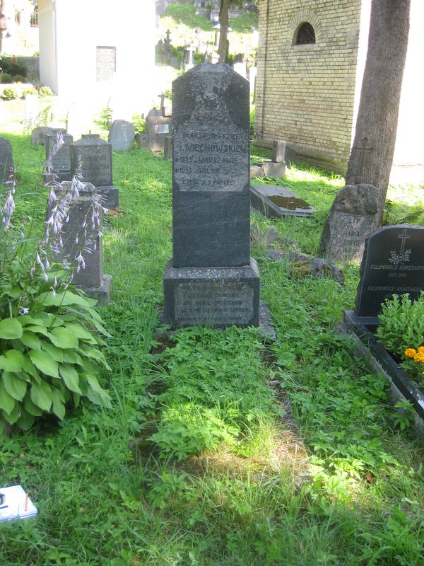Tombstone of Maria Gatzke, Na Rossie cemetery in Vilnius, as of 2013