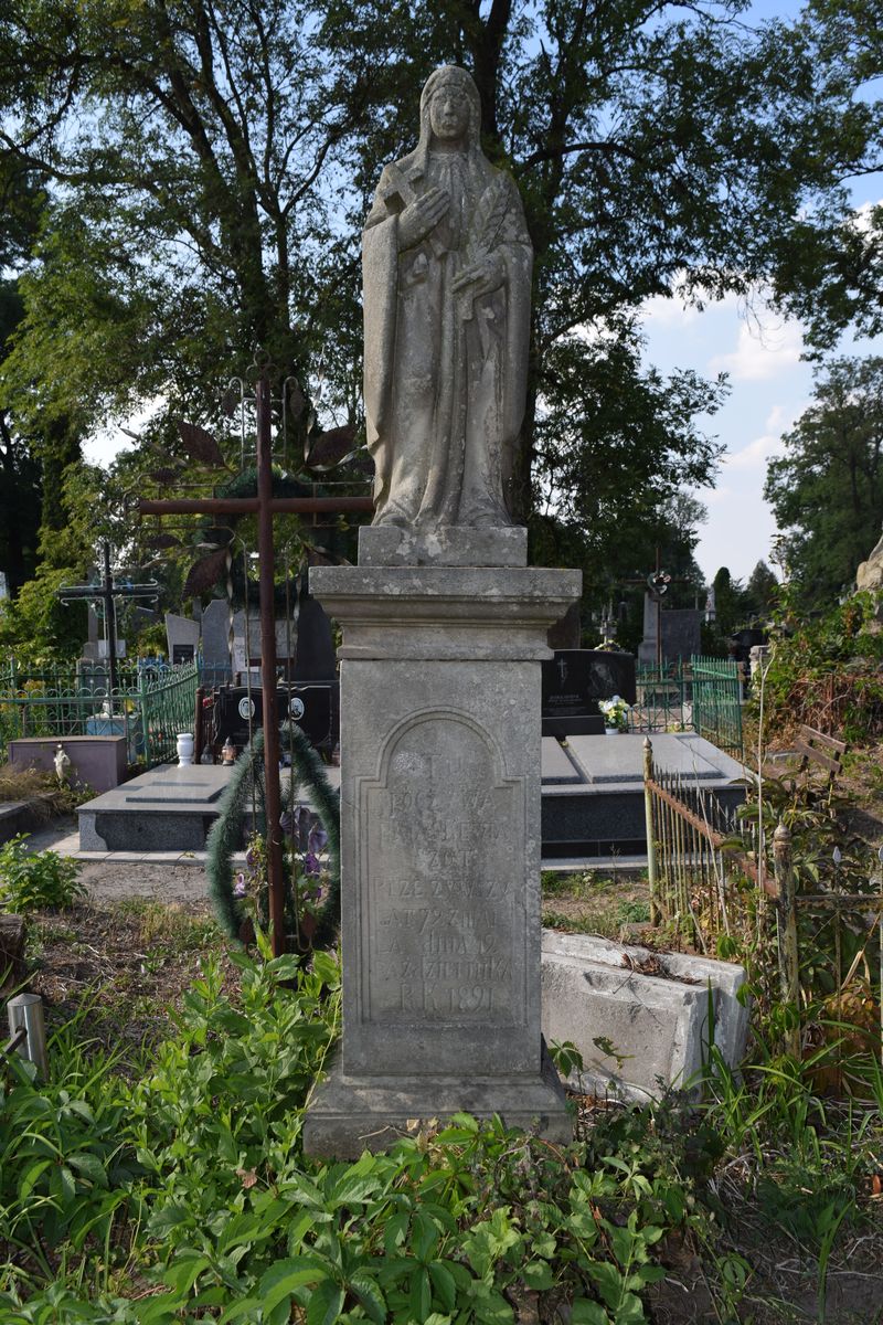 Nagrobek Paraskewi Szot, cmentarz w Tarnopolu, stan z 2016