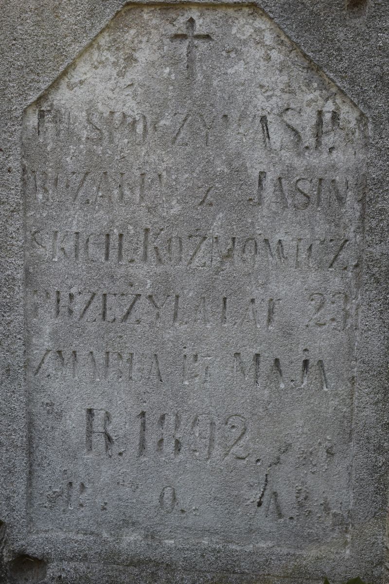 Tombstone of Rozalia Koźmowicz, Ternopil cemetery, state of 2016