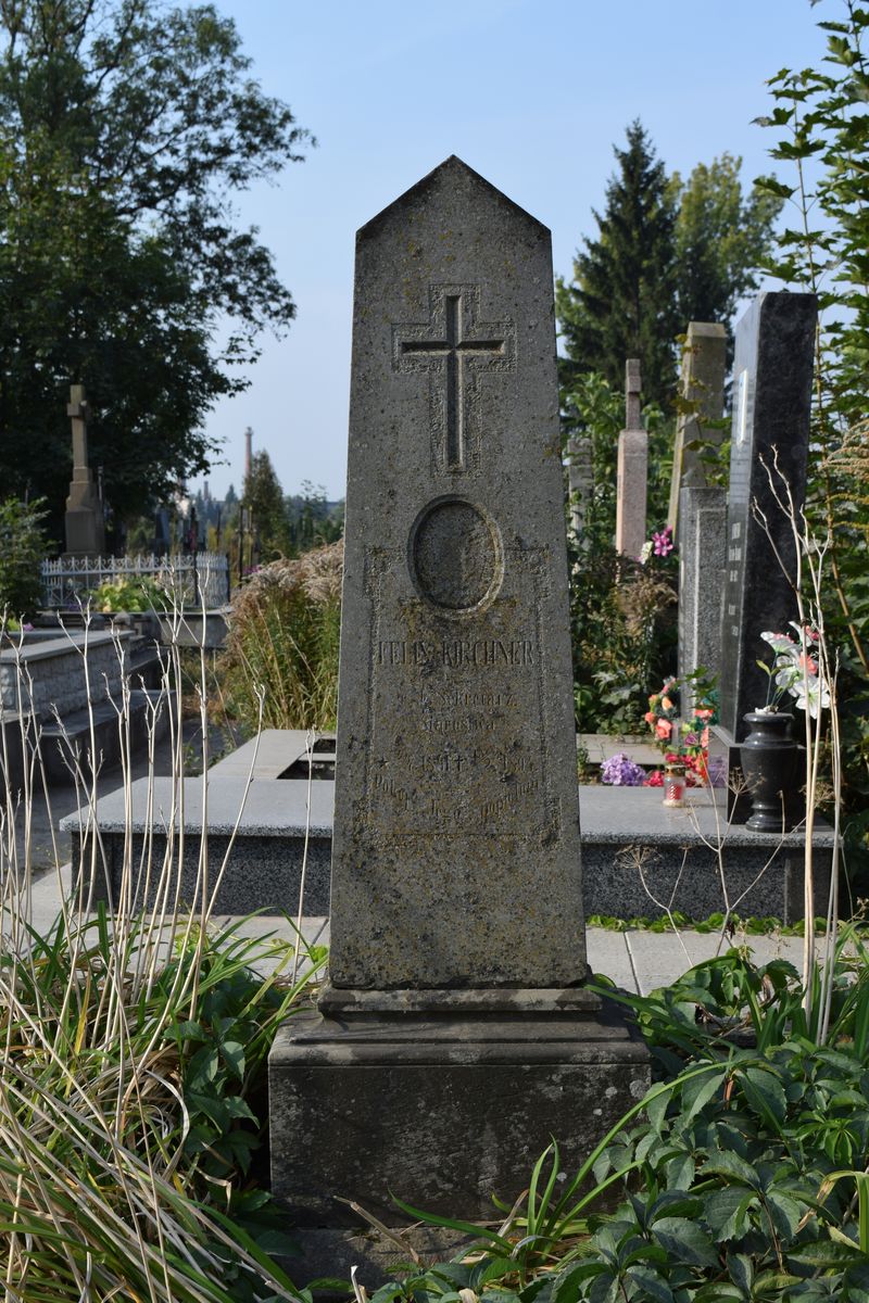Tombstone of Felix Kirchner, Ternopil cemetery, state of 2016