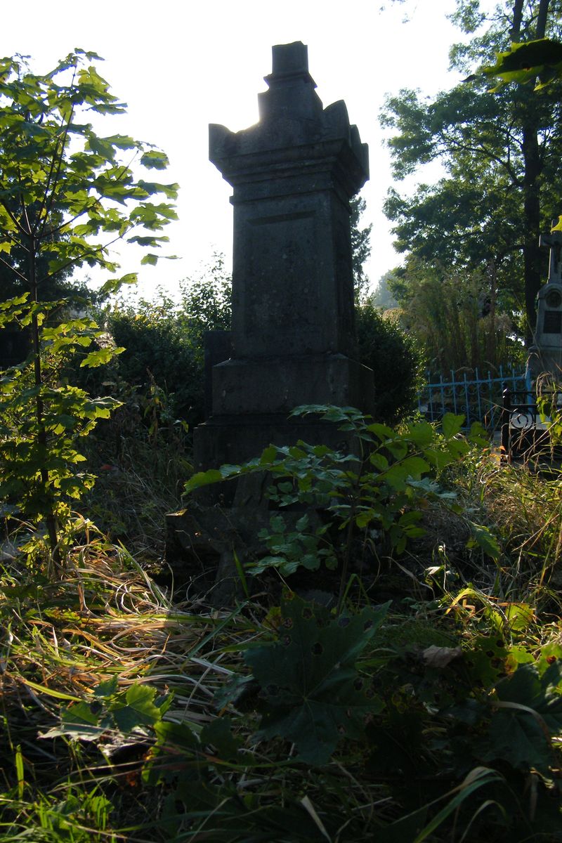 Tombstone of Ludwik Dziedzic and Rozalia Korszowska, Ternopil cemetery, as of 2016.